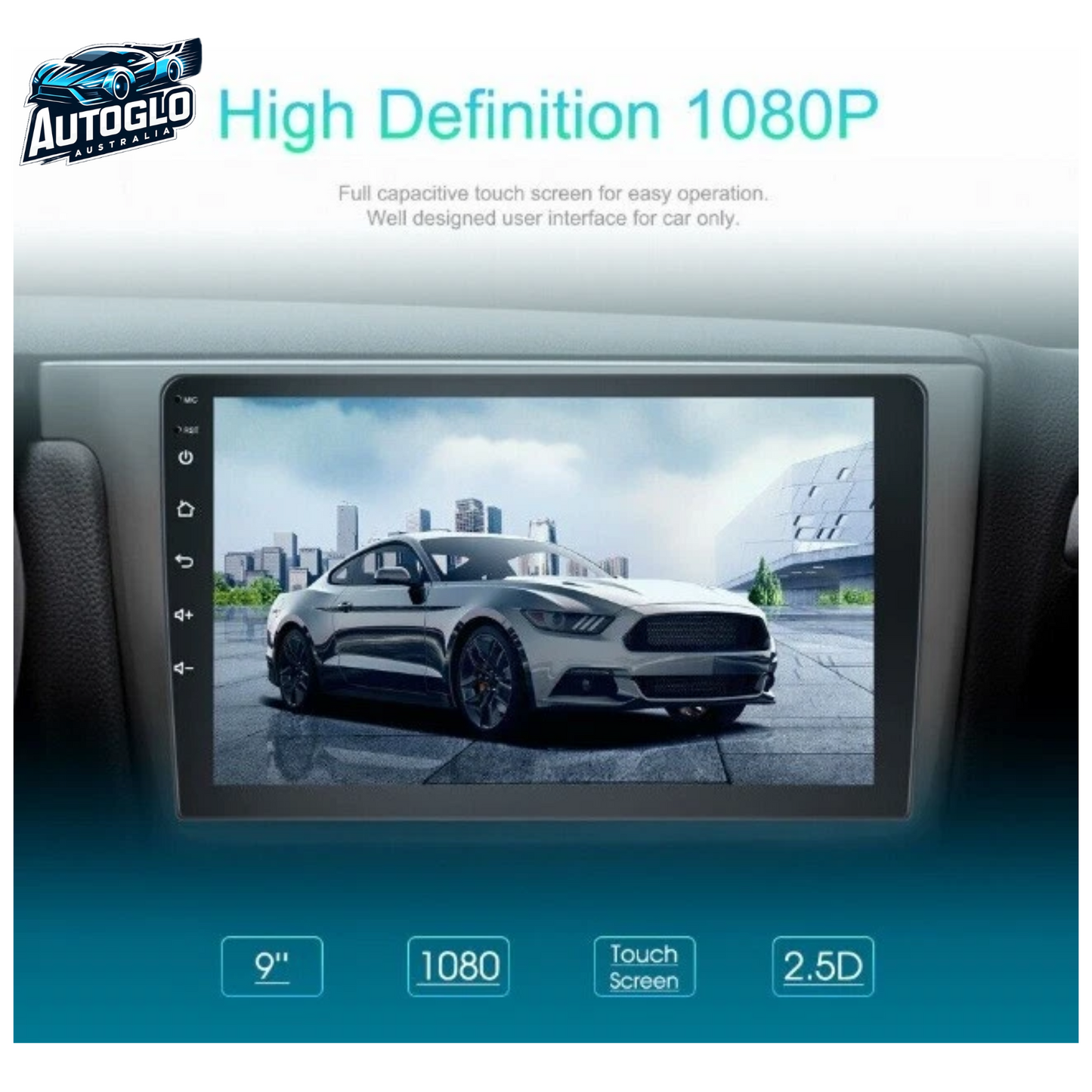 Autoglo Australia 9" CarPlay Android GPS BT For MITSUBISHI PAJERO TRITON 2GB+32GB (2008-16)