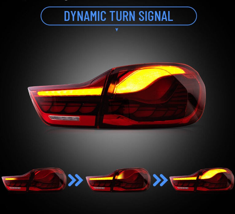 VLAND LED Tail Lights for BMW M4 F82, F83, F32, F36 (2013-2020), bright red light for enhanced visibility