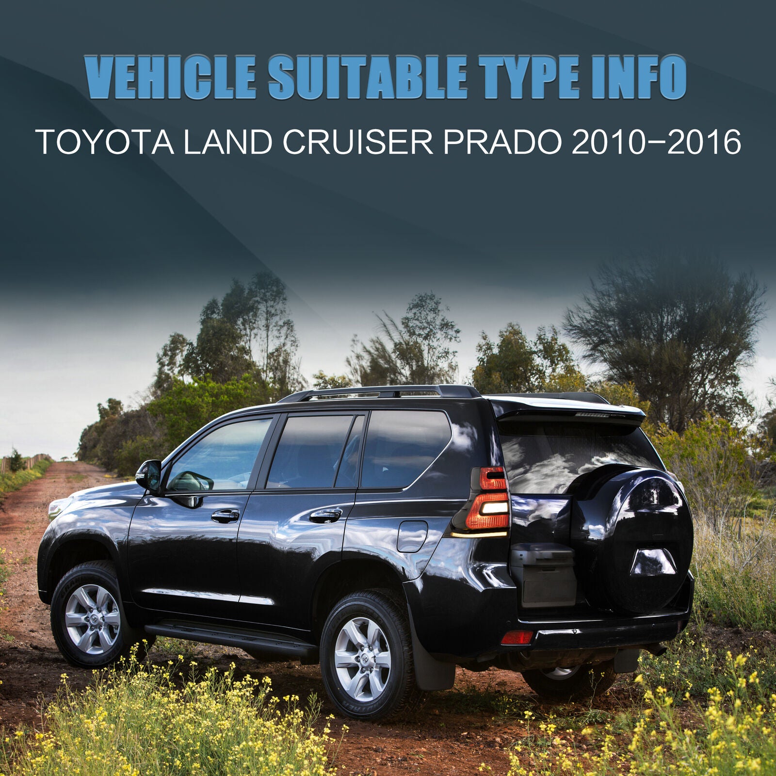 Close-Up of Smoked Lens LED Reverse Light on Toyota Land Cruiser