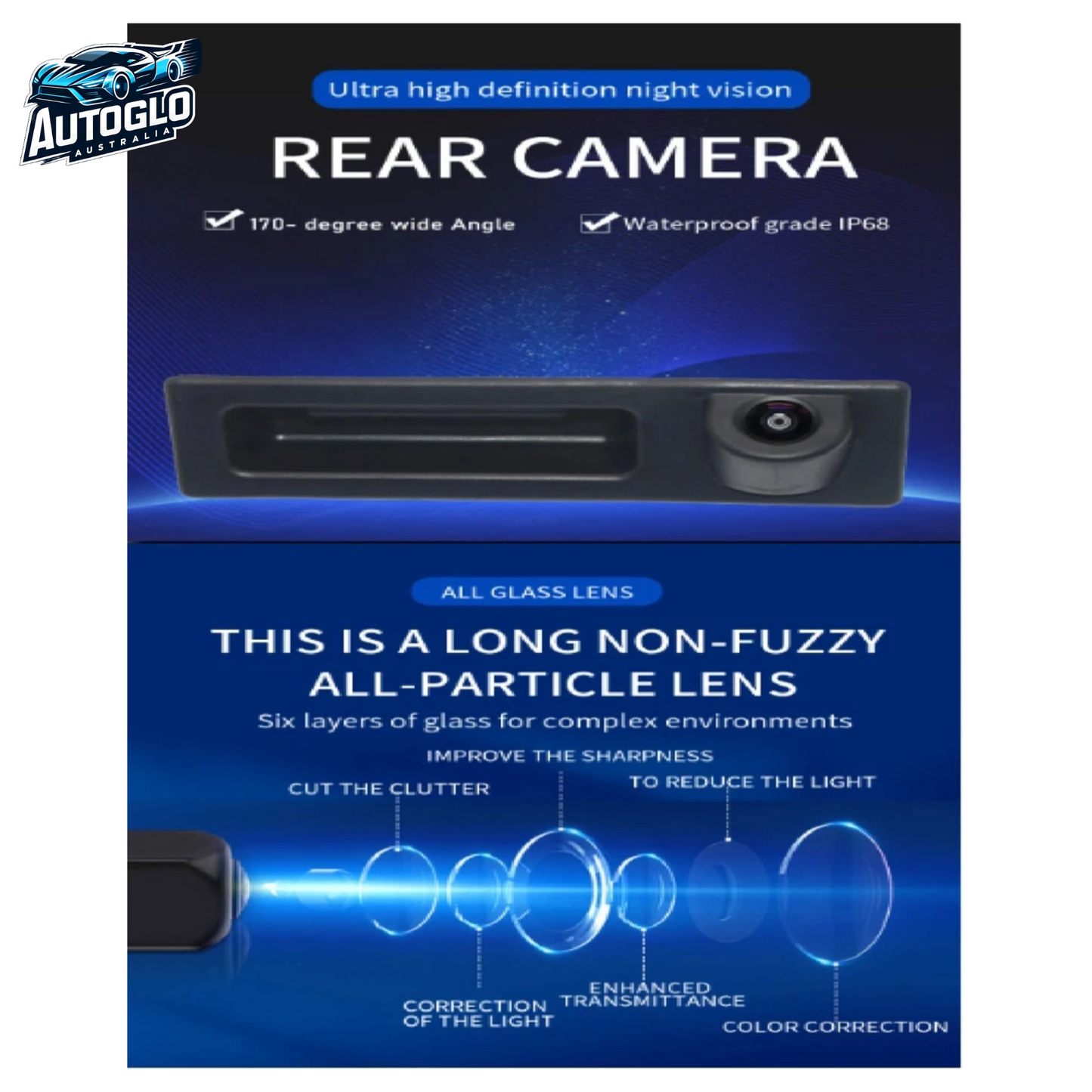 Autoglo Australia Rear View Backup Camera AHD 720P for BMW 3 5 F30 F31 F34 X3 F25 5 F10 F11 F07