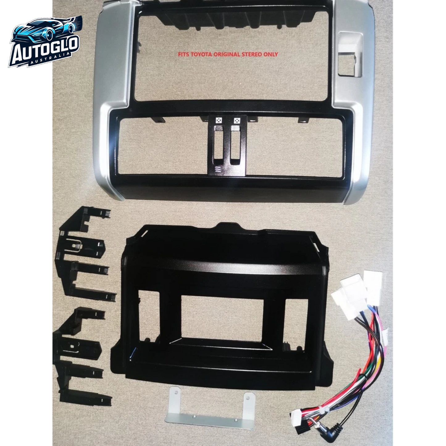 Autoglo Australia 7' Carplay Android GPS BT Stereo For Toyota Prado 150 (2+32G) Dual Frames