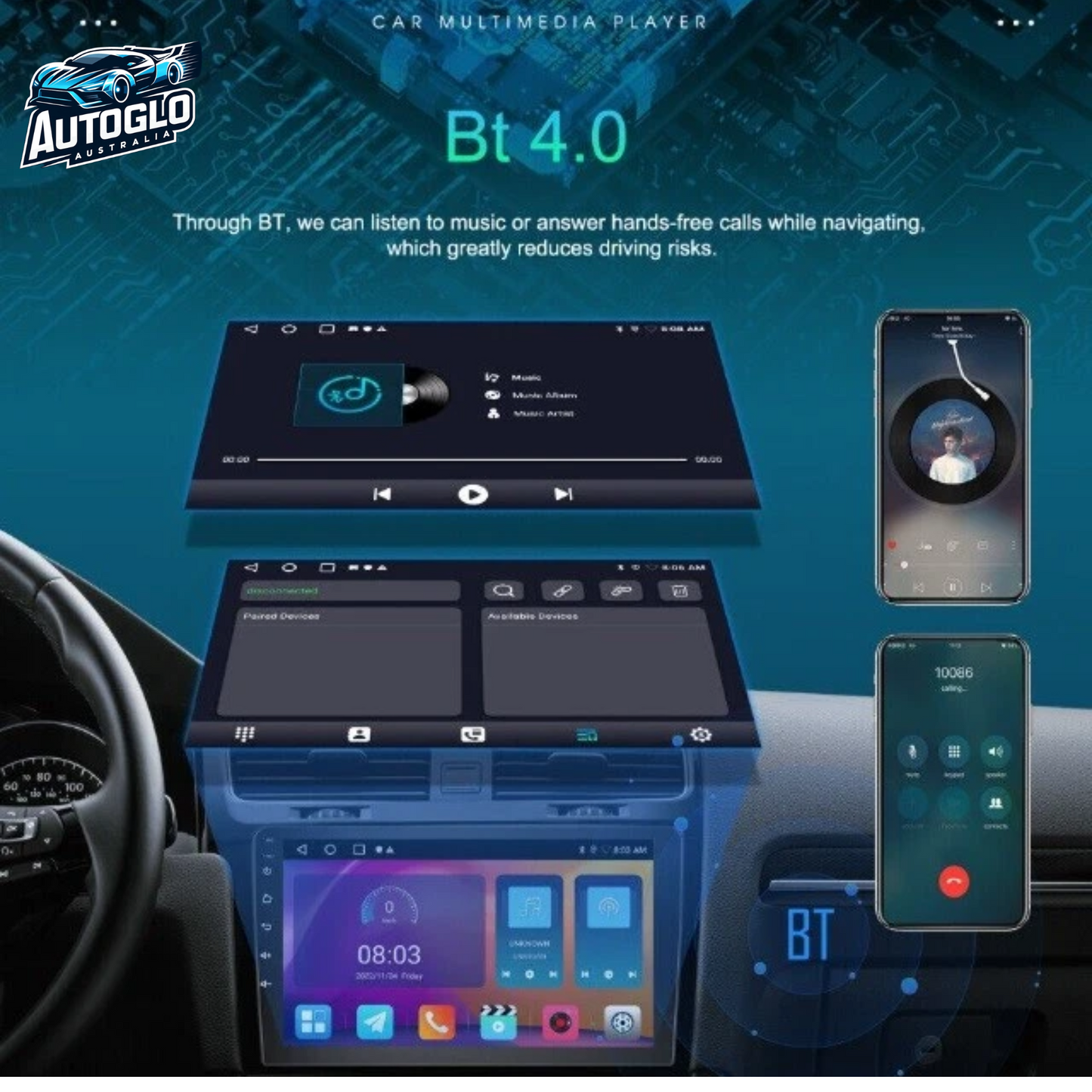 Autoglo Australia 10.1" Android 13 Stereo Carplay for MERCEDES BENZ W639 VITO 2GB+32G (2013-18)