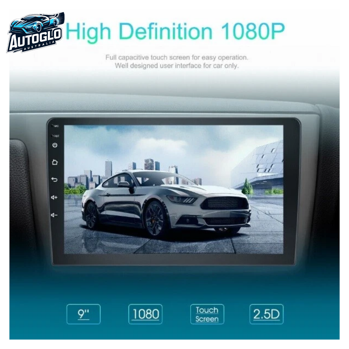 Autoglo Australia 9" CarPlay Android 13 GPS BT WiFi Stereo For HONDA ACCORD 8th 2GB+32GB (2008-12)