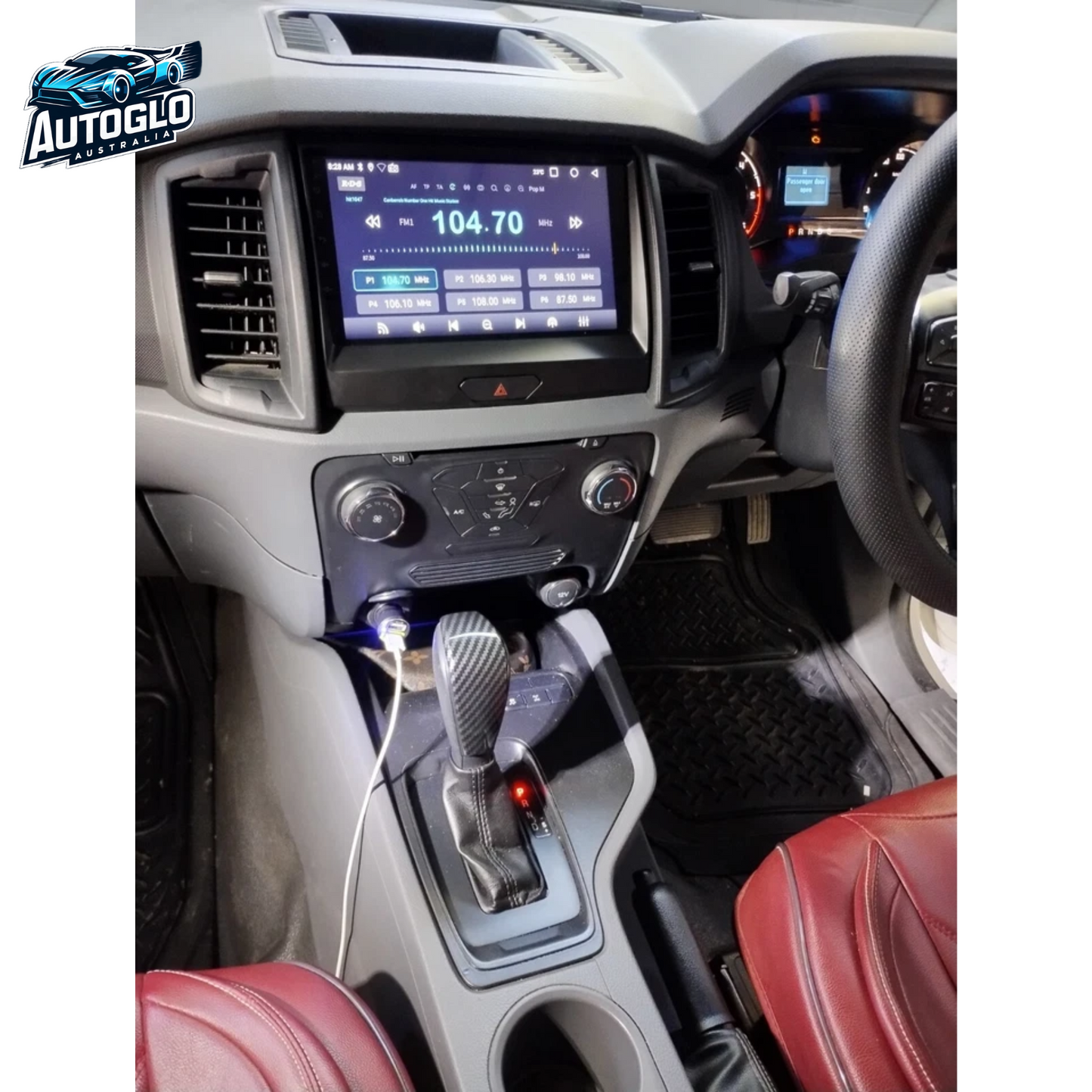 Autoglo Australia 9" (2G+32G) GPS BT WiFi CARPLAY ANDROID Stereo For FORD RANGER A (2015-18)