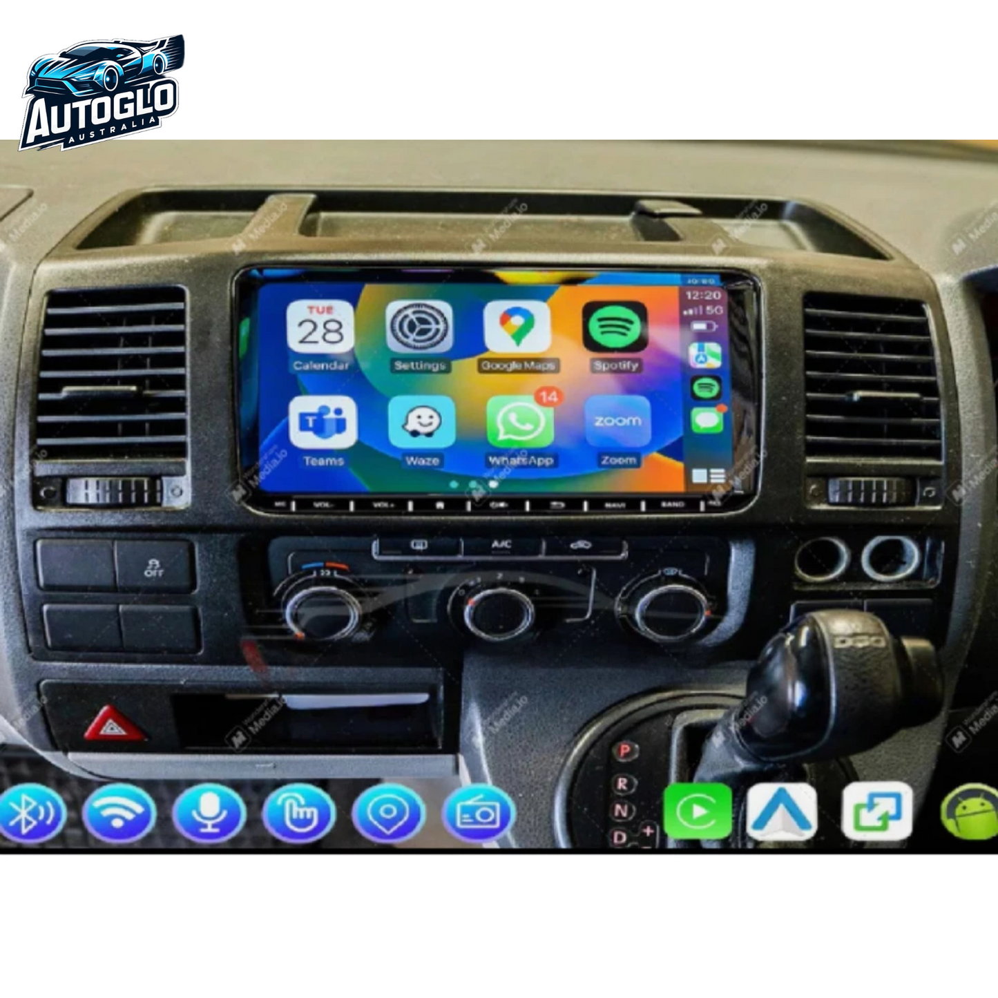 Autoglo Australia 8" CarPlay Android 13 Stereo For VW T5 POLO CADDY AMAROK GOLF JETTA TIGUAN SKODA