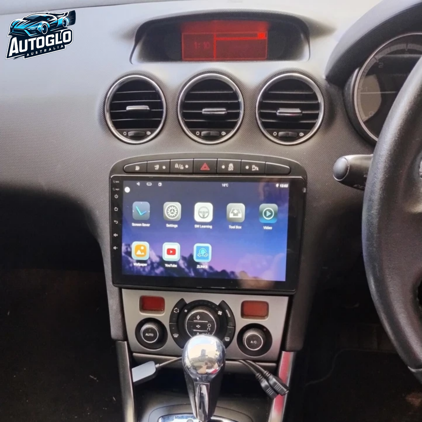 Autoglo Australia 9" (2G+32G) GPS BT CARPLAY ANDROID 13 PEUGEOT 308 (2008-14)-FREE GIFTs