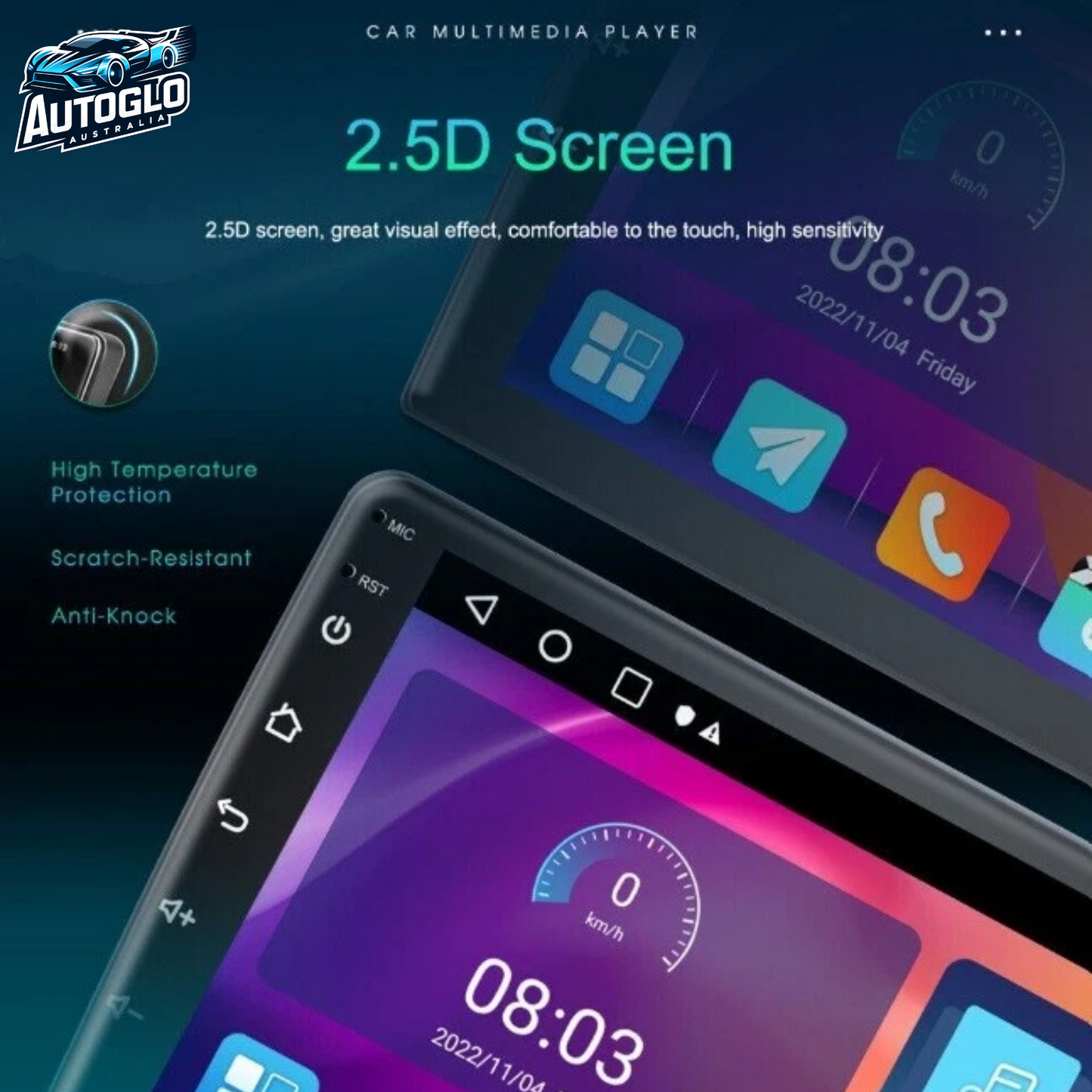 Autoglo Australia 9" (2GB+32G) Android Carplay BT GPS Stereo for IVECO DAILY (2014-21)
