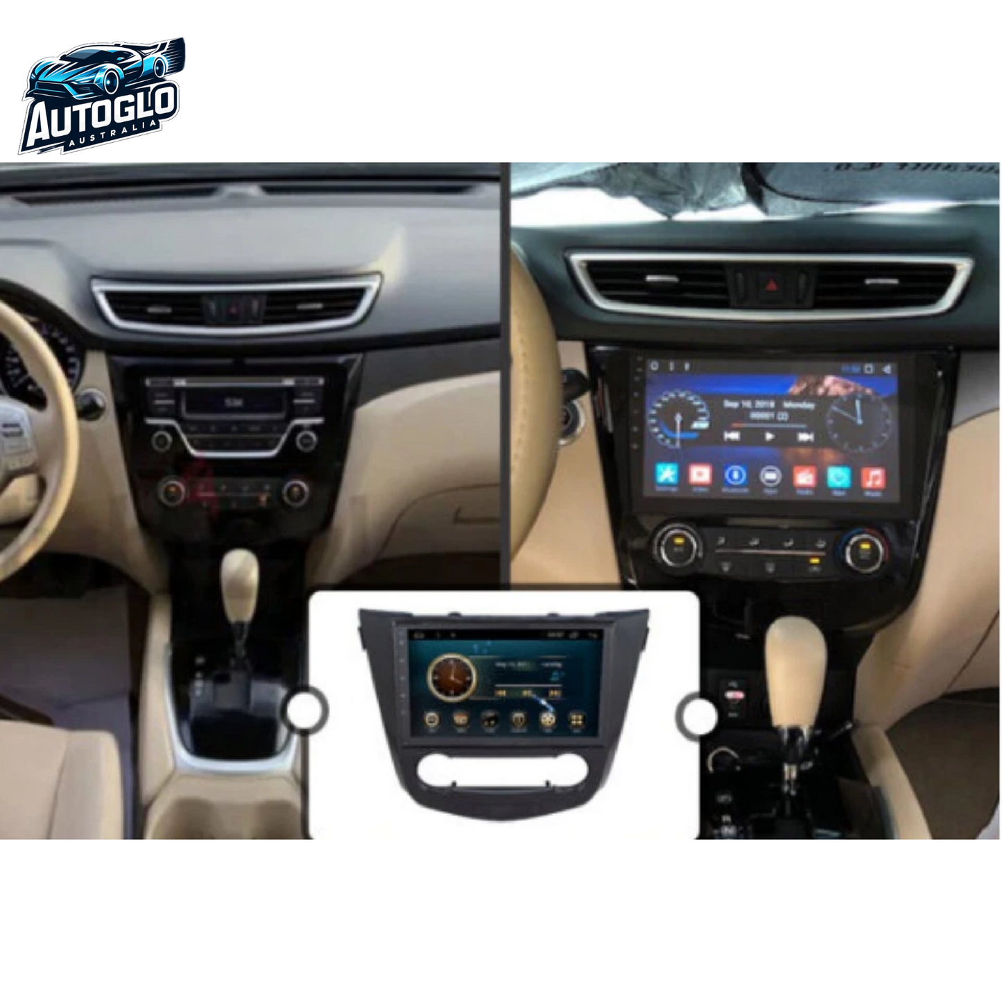 Autoglo Australia 10" Android Carplay BT GPS 32G Stereo for NISSAN QASHQAI 2 X-Trail 3 (2013-17)