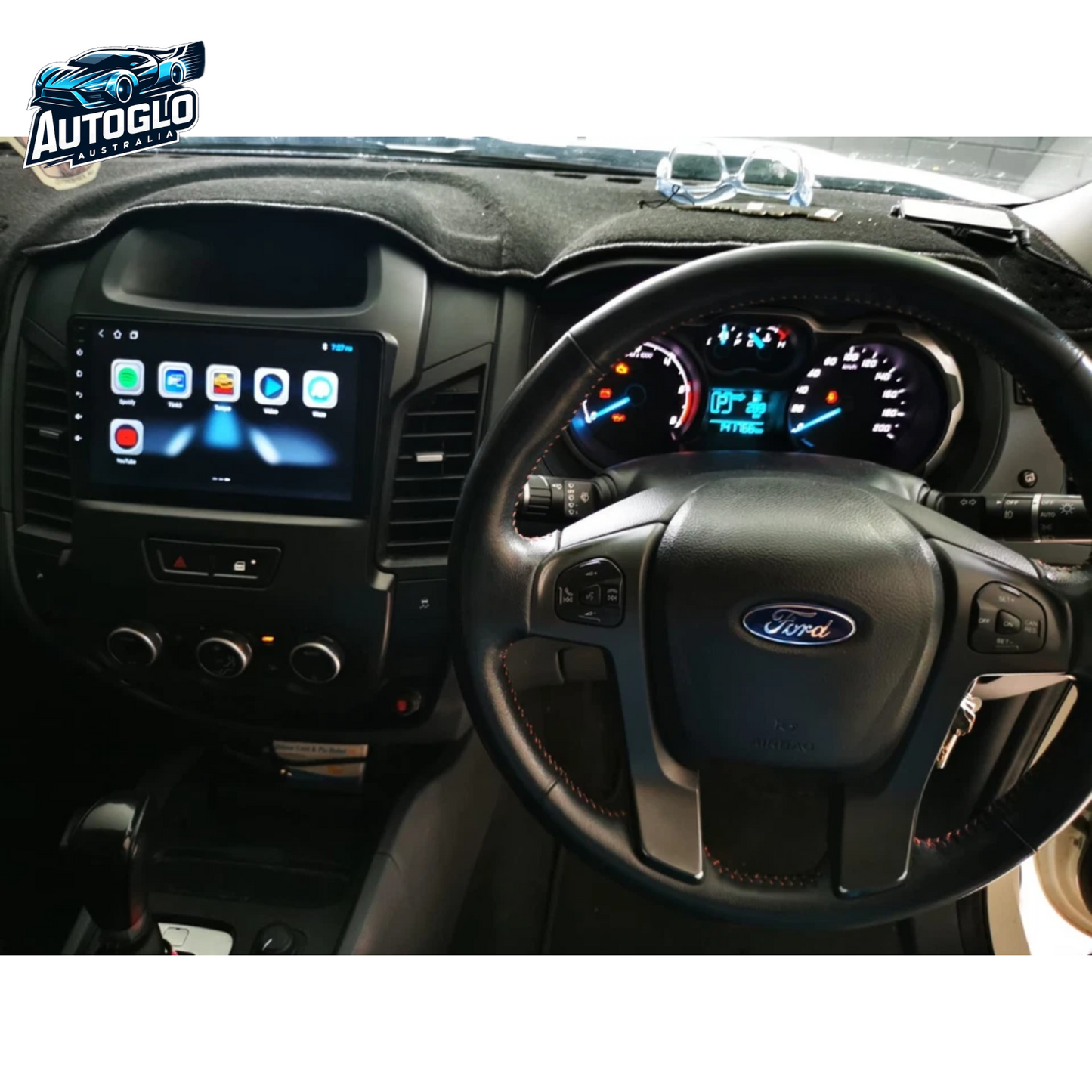 Autoglo Australia 9" (2+32G) GPS BT WiFi CARPLAY ANDROID 13 Stereo For FORD RANGER (2011-15) Gifts