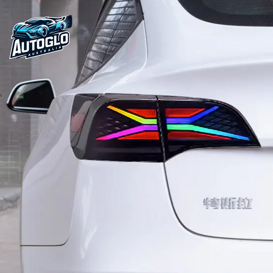 Autoglo Australia RGB LED Tail Lights for 2017 -2023 Tesla Model 3  Y