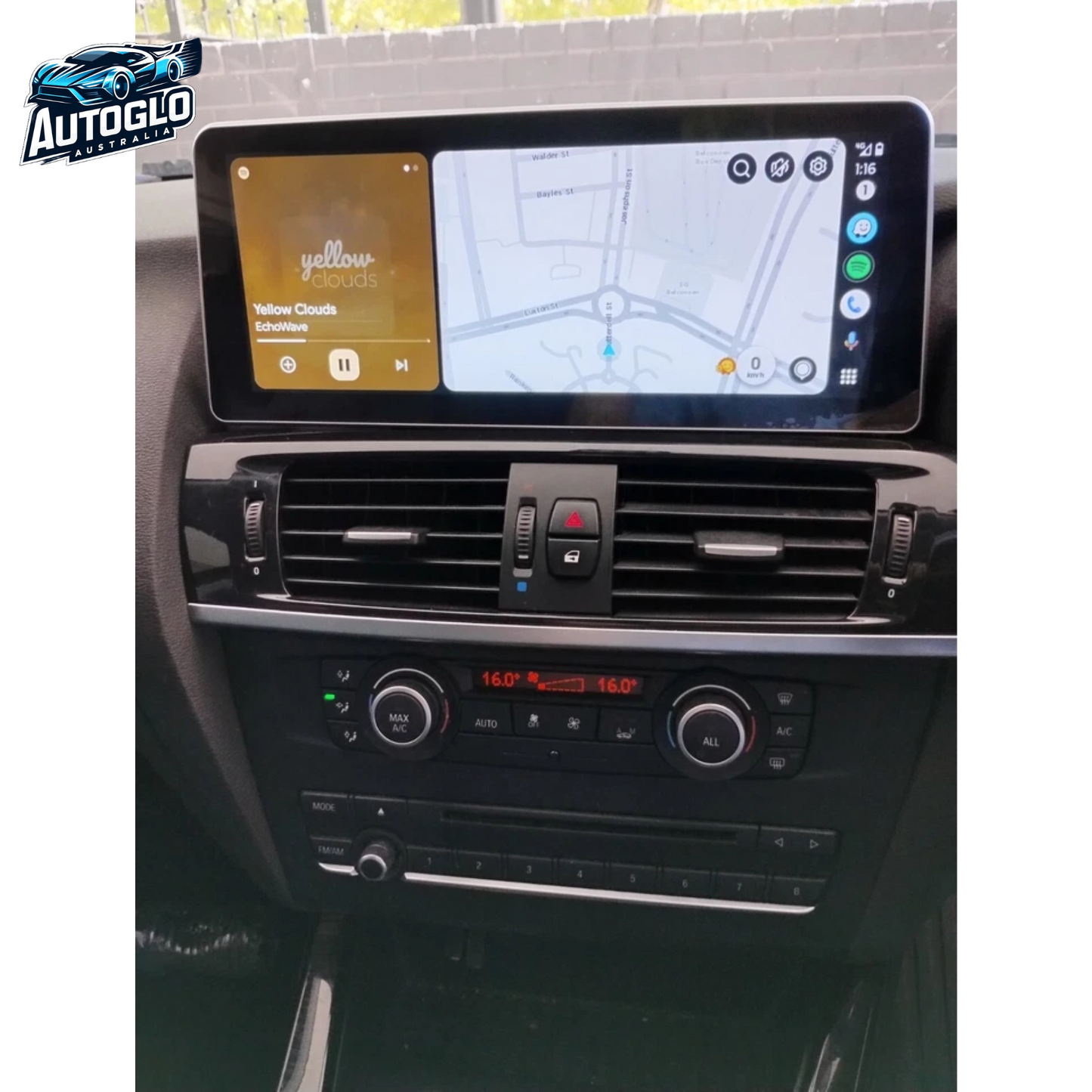 Autoglo Australia BMW X3 F25 X4 F26 12.3" XL FHD Carplay Android BT GPS 4G Auto Stereo (NBT only)