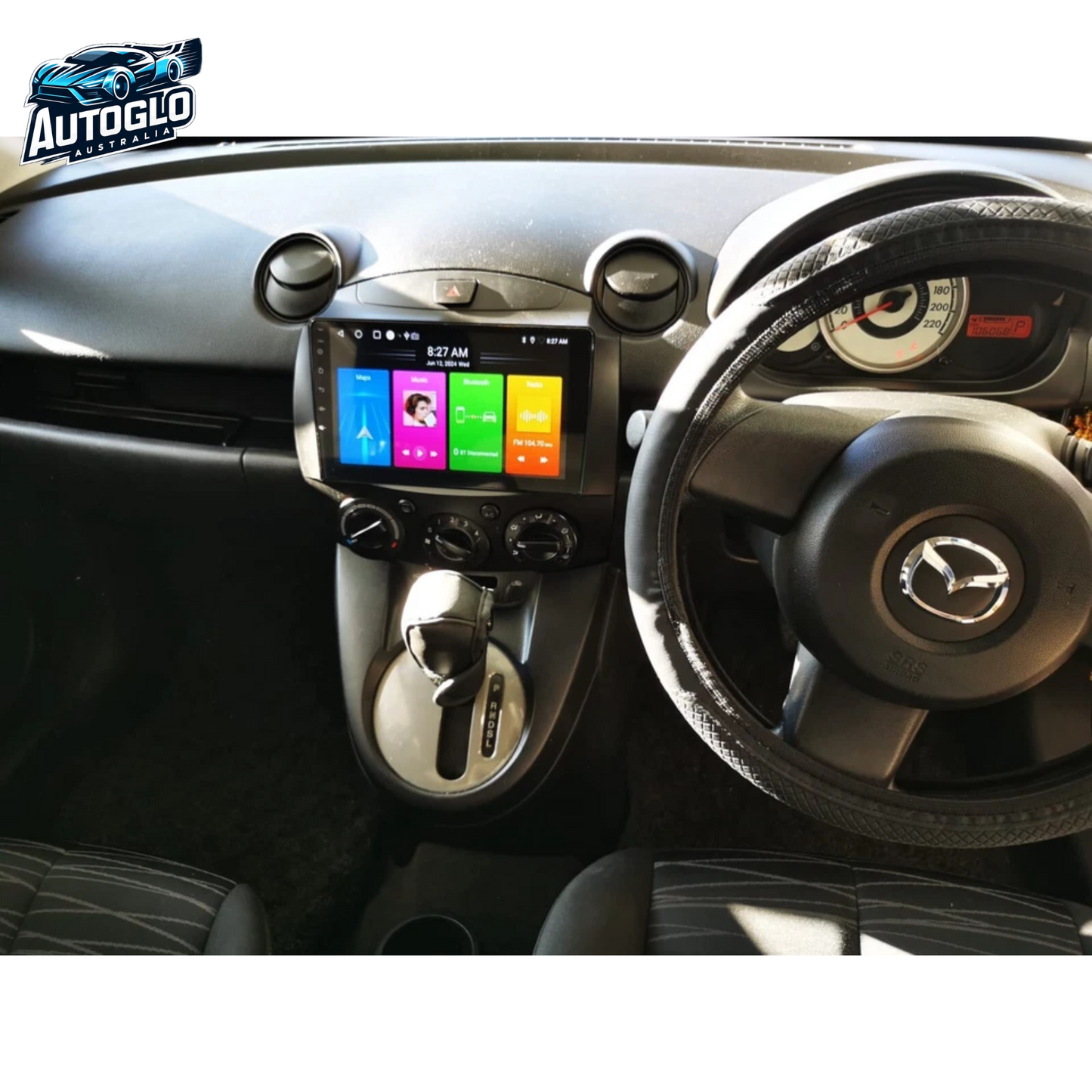 Autoglo Australia 9" CarPlay Android For MAZDA 2 (2007 -14) GPS BT WiFi (2GB+32GB)