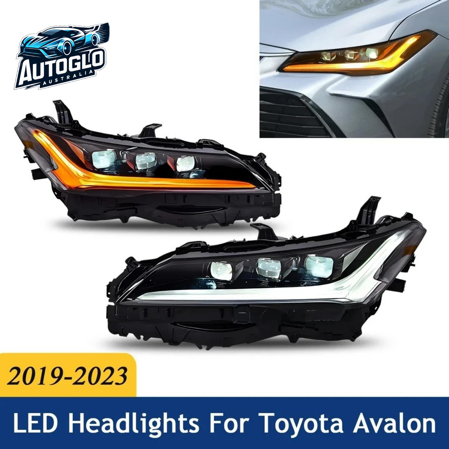 Autoglo Australia LED Headlights For Toyota Avalon 2019 2020 2021 2022