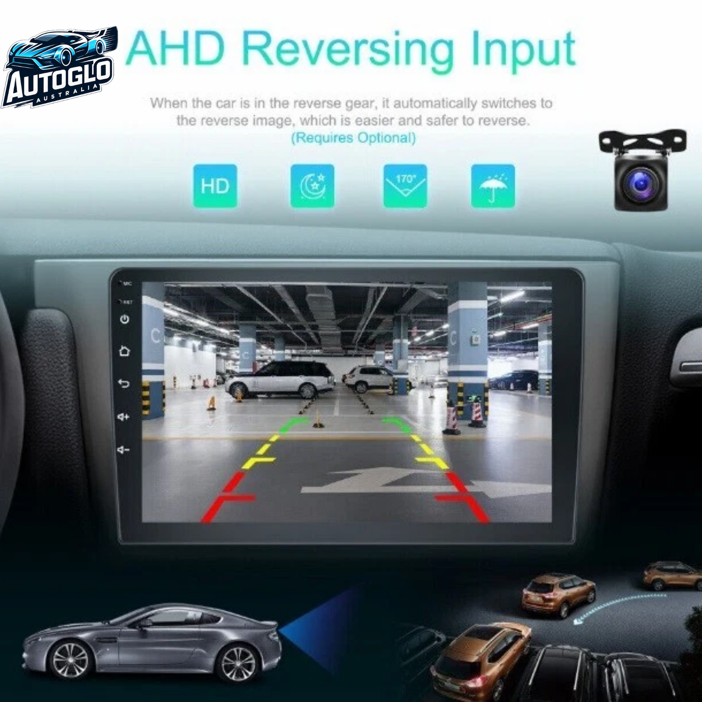Autoglo Australia 10.1" Carplay Android 2GB+32GB BT GPS Stereo for JEEP WRANGLER JK 3 (2013-20)