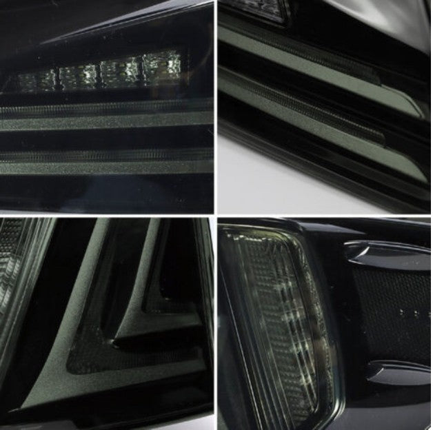 VLAND LED Tail Lights For 2006-2013 Lexus IS250 IS350 ISF Smoked Lens Rear Lamps