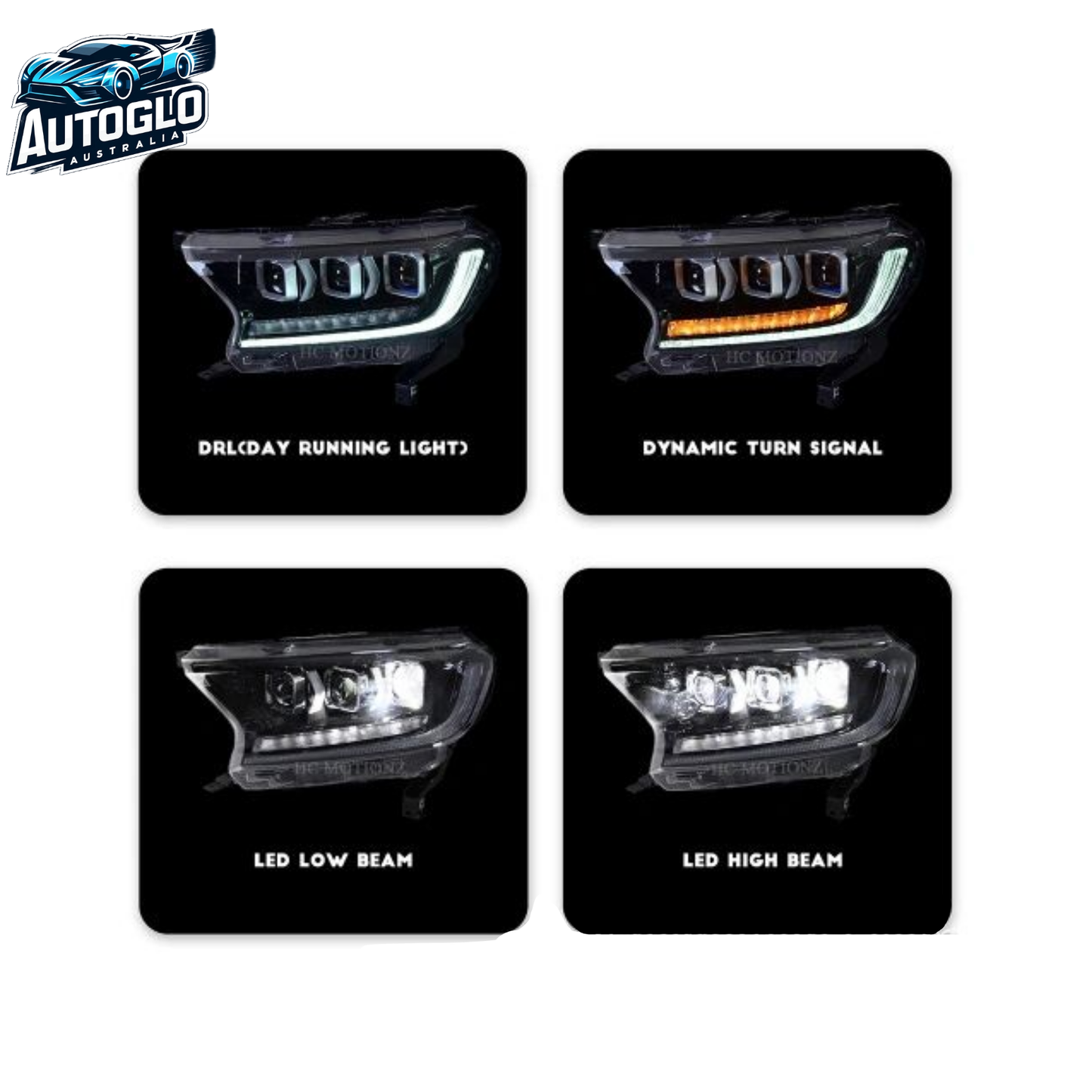 LED Headlights for Ford Ranger 2015-2020 v1