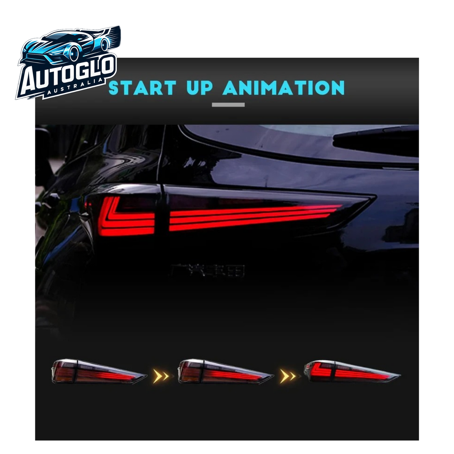 Autoglo Australia 4th Gen For Toyota Highlander 2020-2022 LED Tail Lights