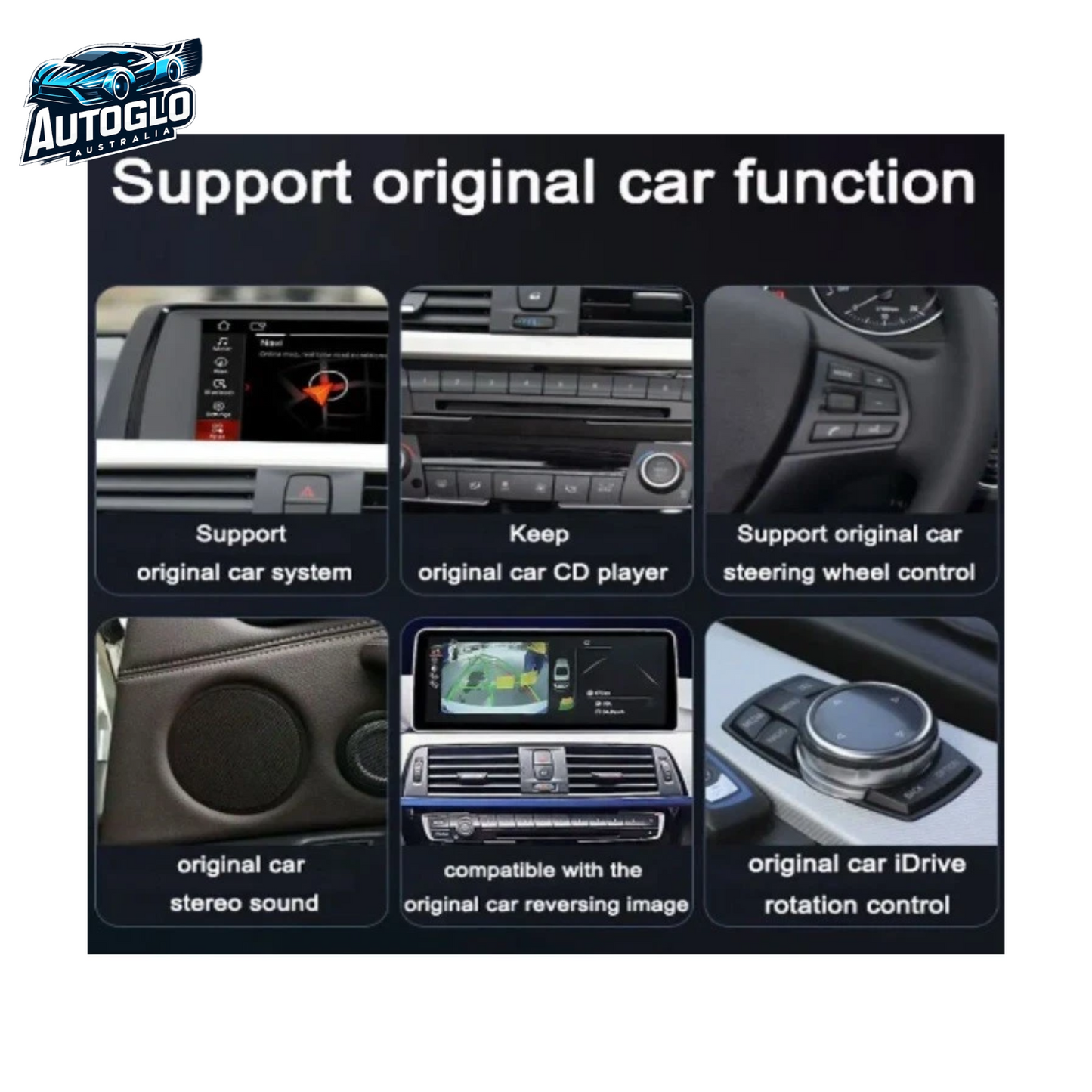 Autoglo Australia BMW E81 82 87 1 Series 12.3" XL FHD Carplay Android BT GPS 4G Auto Stereo