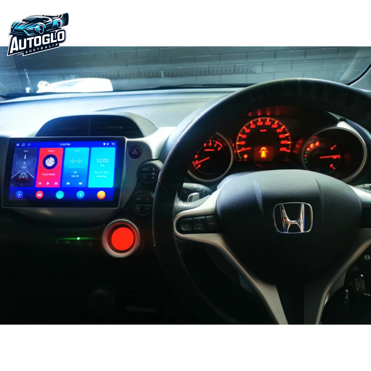 Autoglo Australia 9" 10.1" GPS WIRELESS BT WiFi CARPLAY ANDROID STEREO FOR HONDA JAZZ (2006-13)