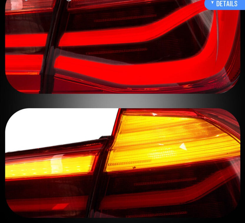 Autoglo Australia's VLAND LED Tail Lights for BMW 3 Series/M3 (2012-2018), featuring sleek design with red lens