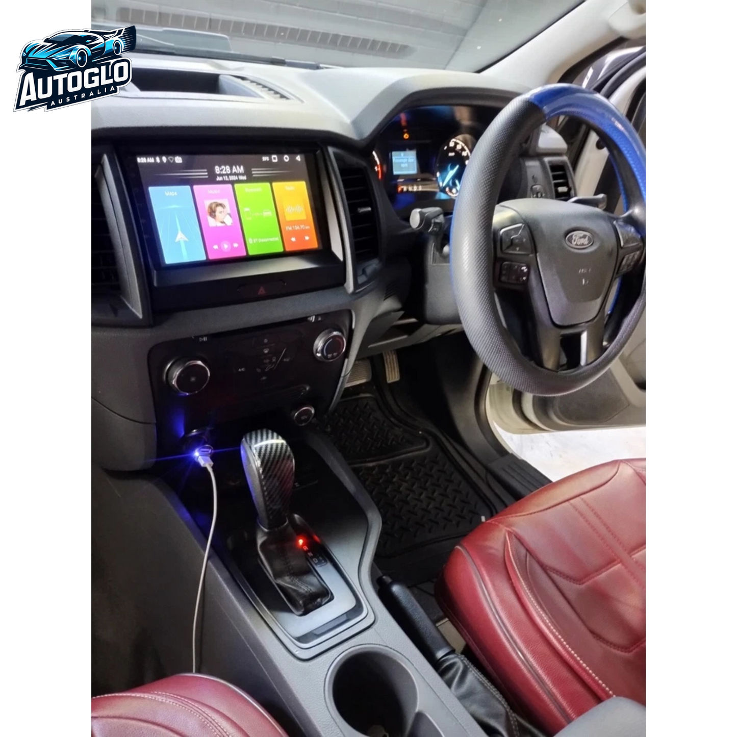 Autoglo Australia 9" (2G+32G) GPS BT WiFi CARPLAY ANDROID Stereo For FORD RANGER B (2015-18)