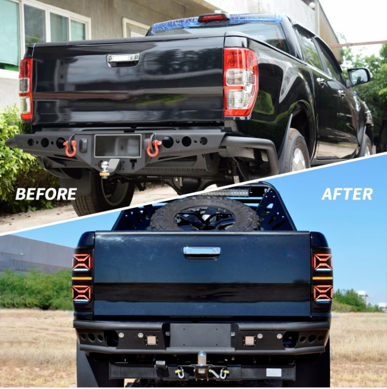 VLAND Full LED Tail Lights For Ford Ranger T6 2012-2018 With Sequential Signals