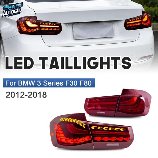 Autoglo Australia Taillights For BMW 3 Series F30 F80 2012-2015 Emark Certification