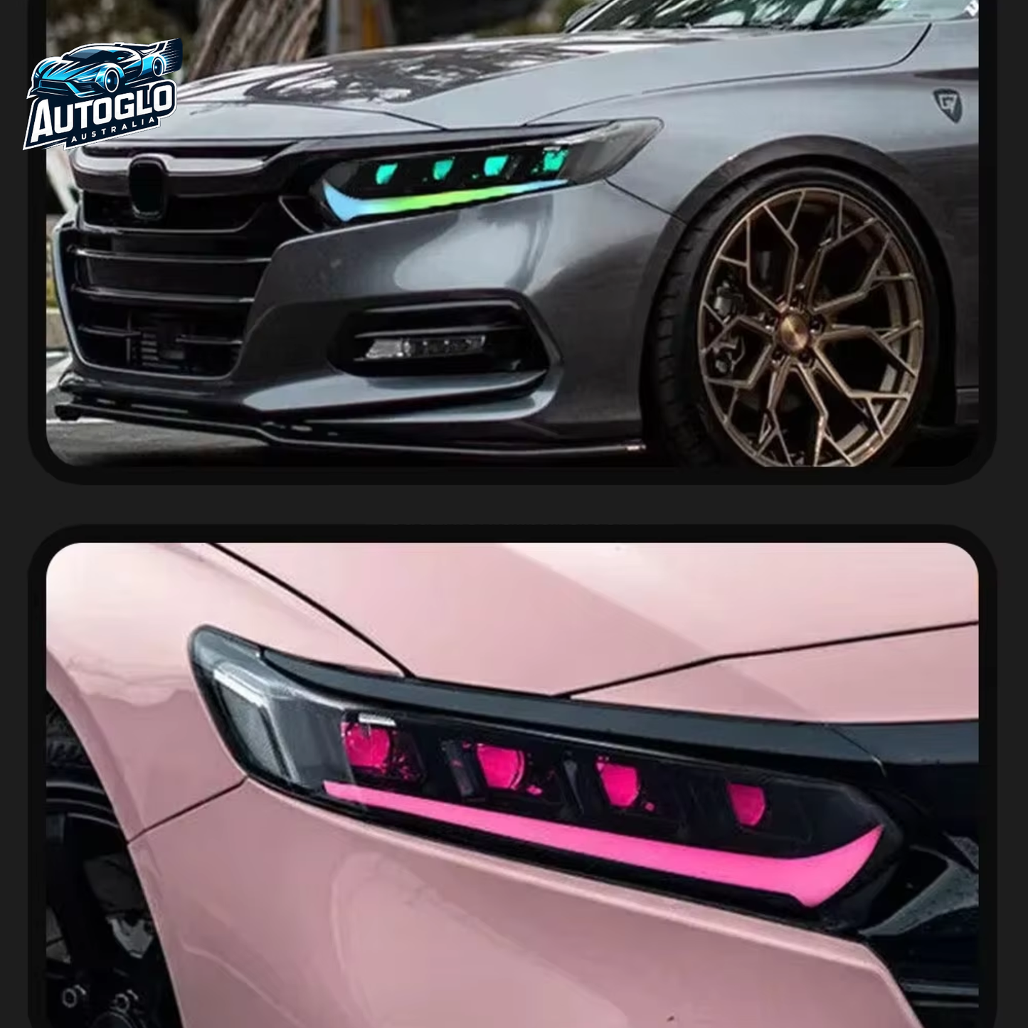 Autoglo Australia RGB Headlights for Honda Accord 2018–2022