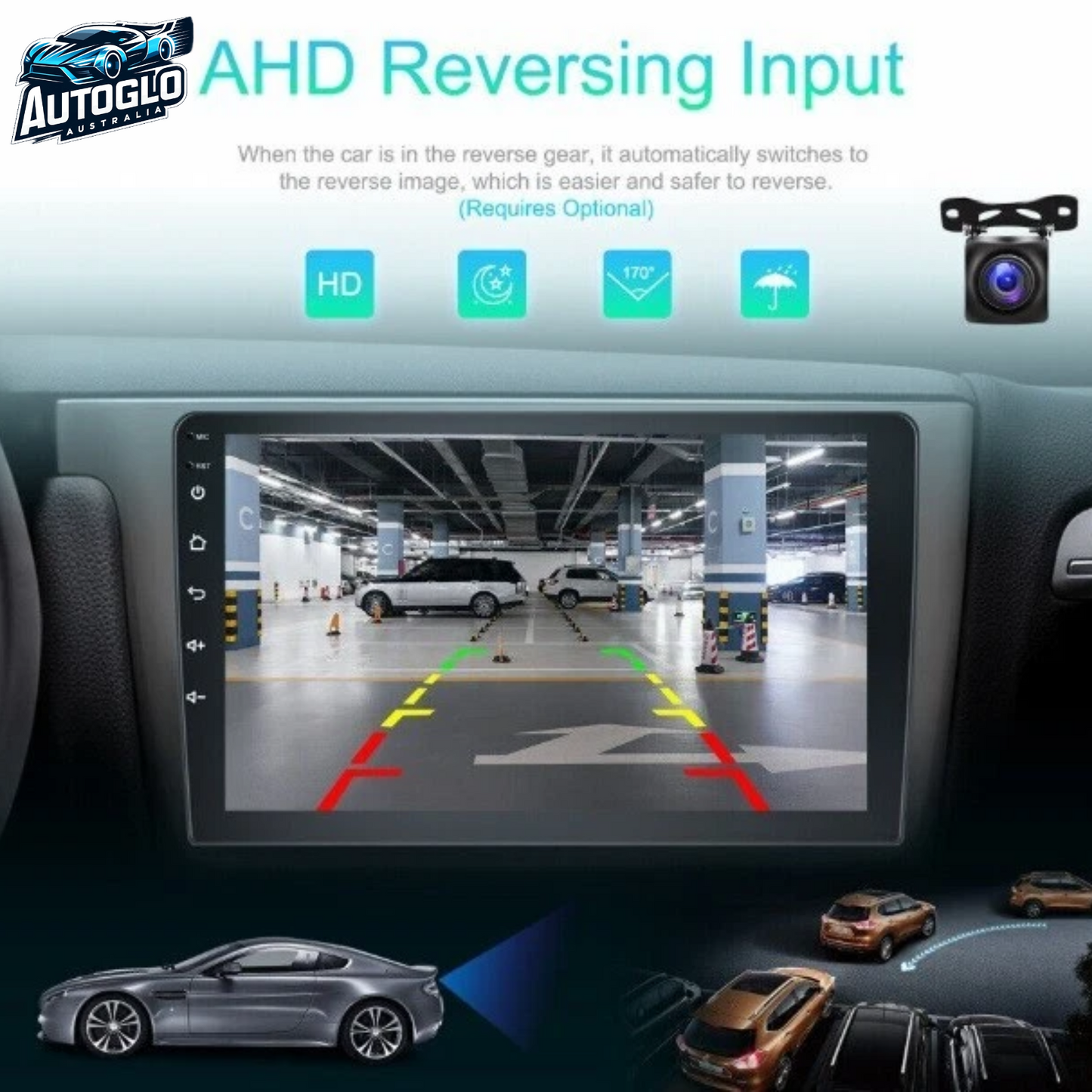 Autoglo Australia 9" CarPlay Android WiFi Stereo For GREAT WALL HAVAL H2 (2014-20) 2GB+32GB