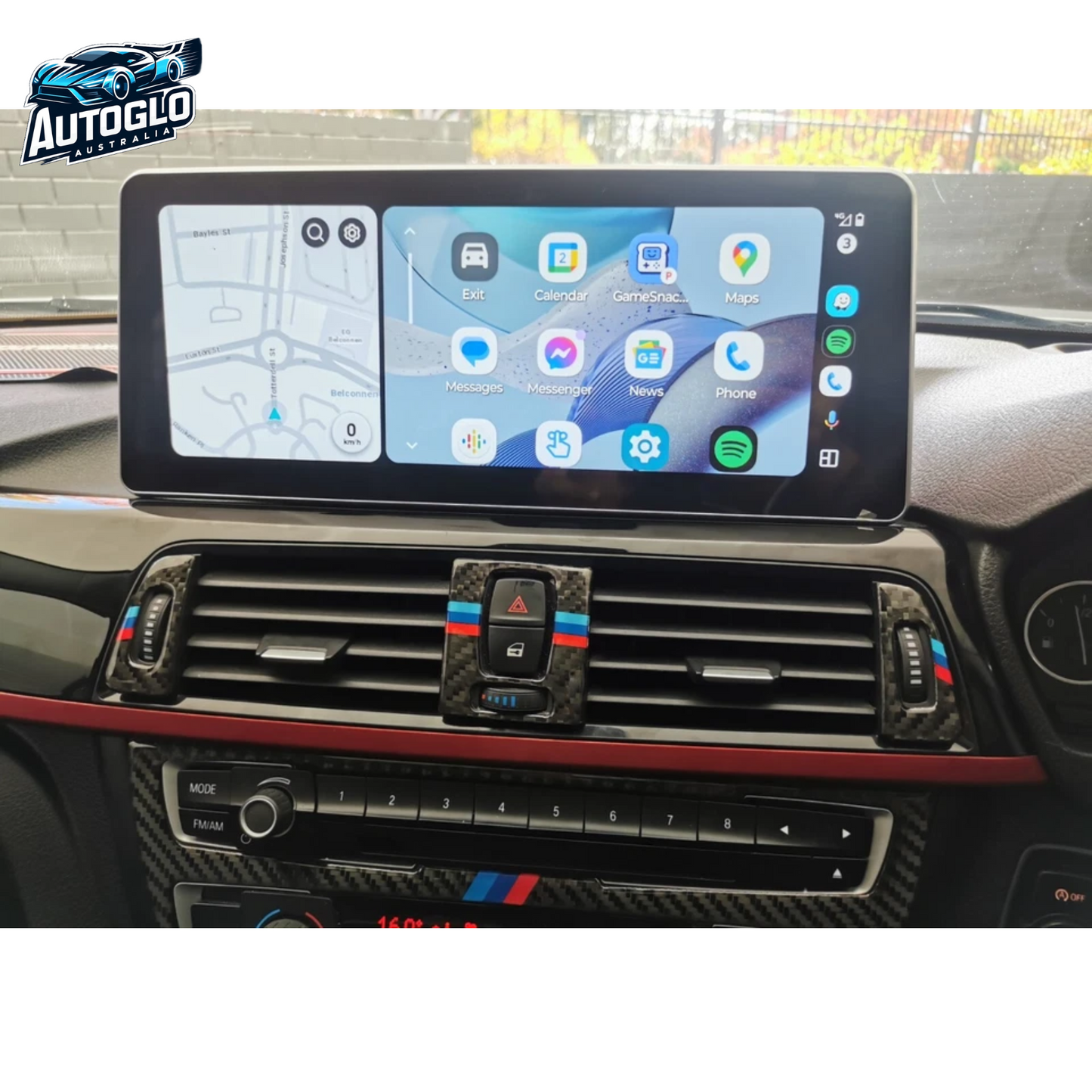 Autoglo Australia BMW X1 E84 (With No Screen) 12.3" XL FHD Carplay Android BT GPS 4G Auto Stereo
