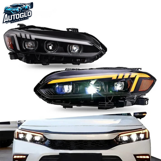 Autoglo Australia LED Headlights for  2022-2023 11th Gen Honda Civic with Start UP