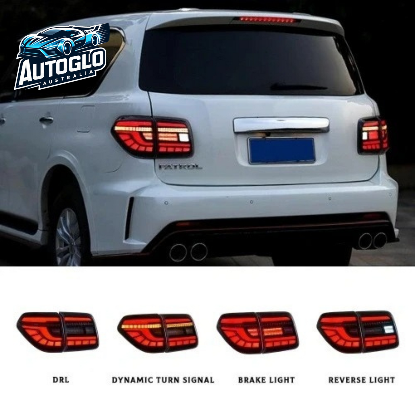 Autoglo Australia For Nissan Patrol Tail Light 2012-2019 V2