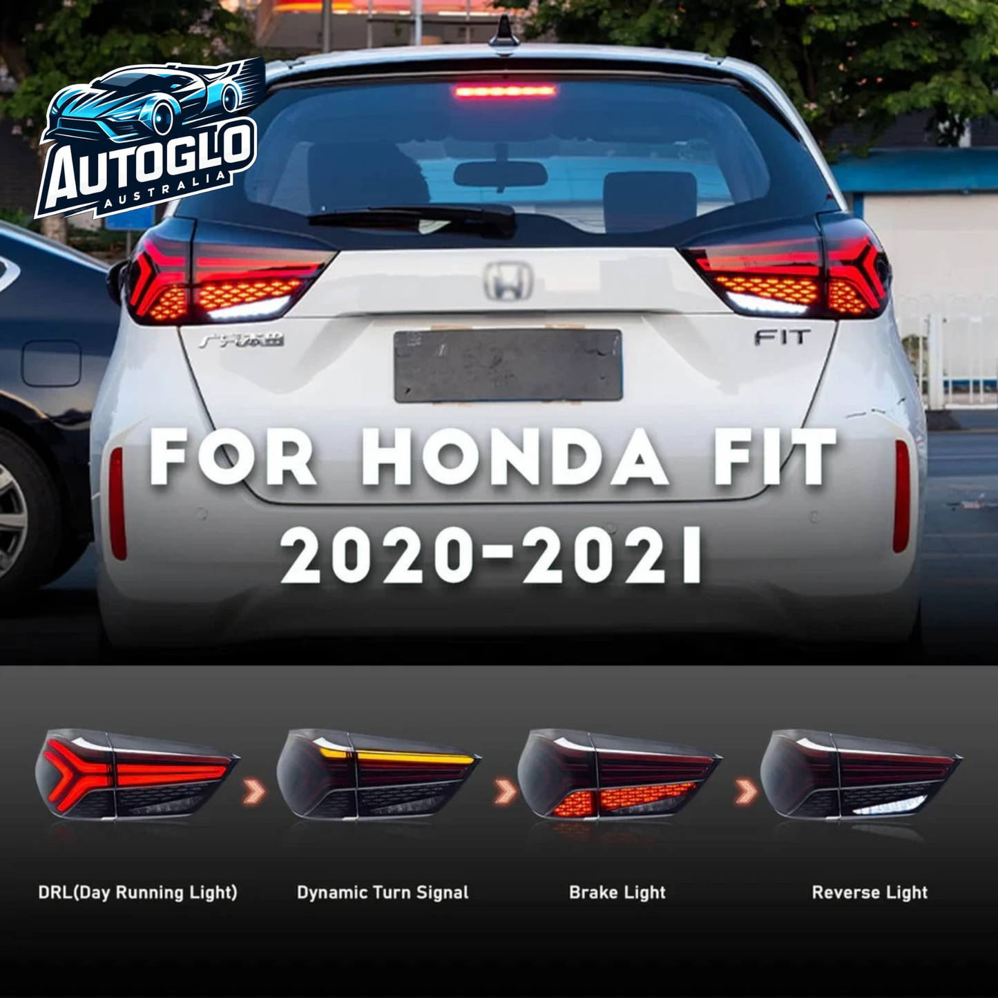 Autoglo Australia 4th Gen Honda Jazz/FIT LED Tail Lights