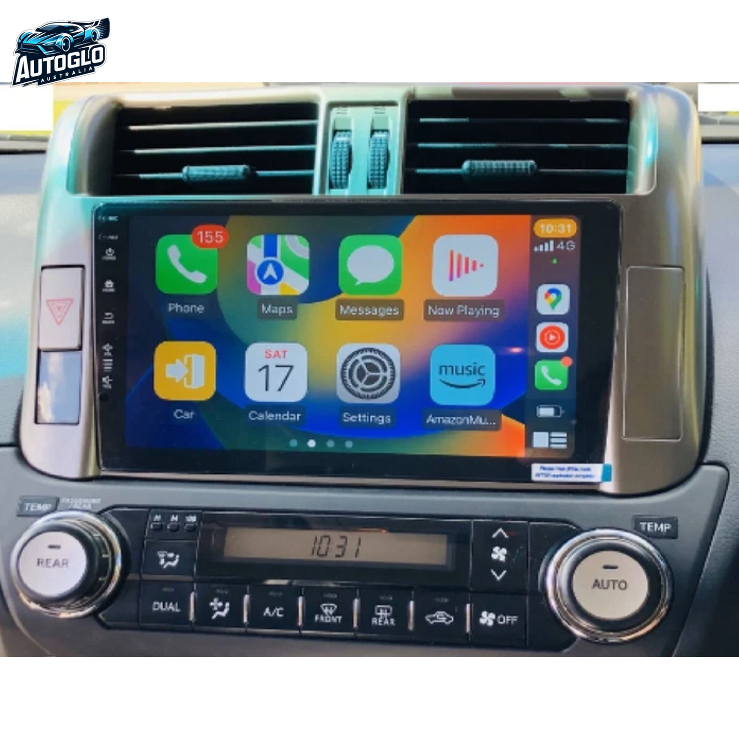 Autoglo Australia 9" (2G+32G)GPS BT WiFi CARPLAY ANDROID Stereo For TOYOTA PRADO 150 (2009-13)