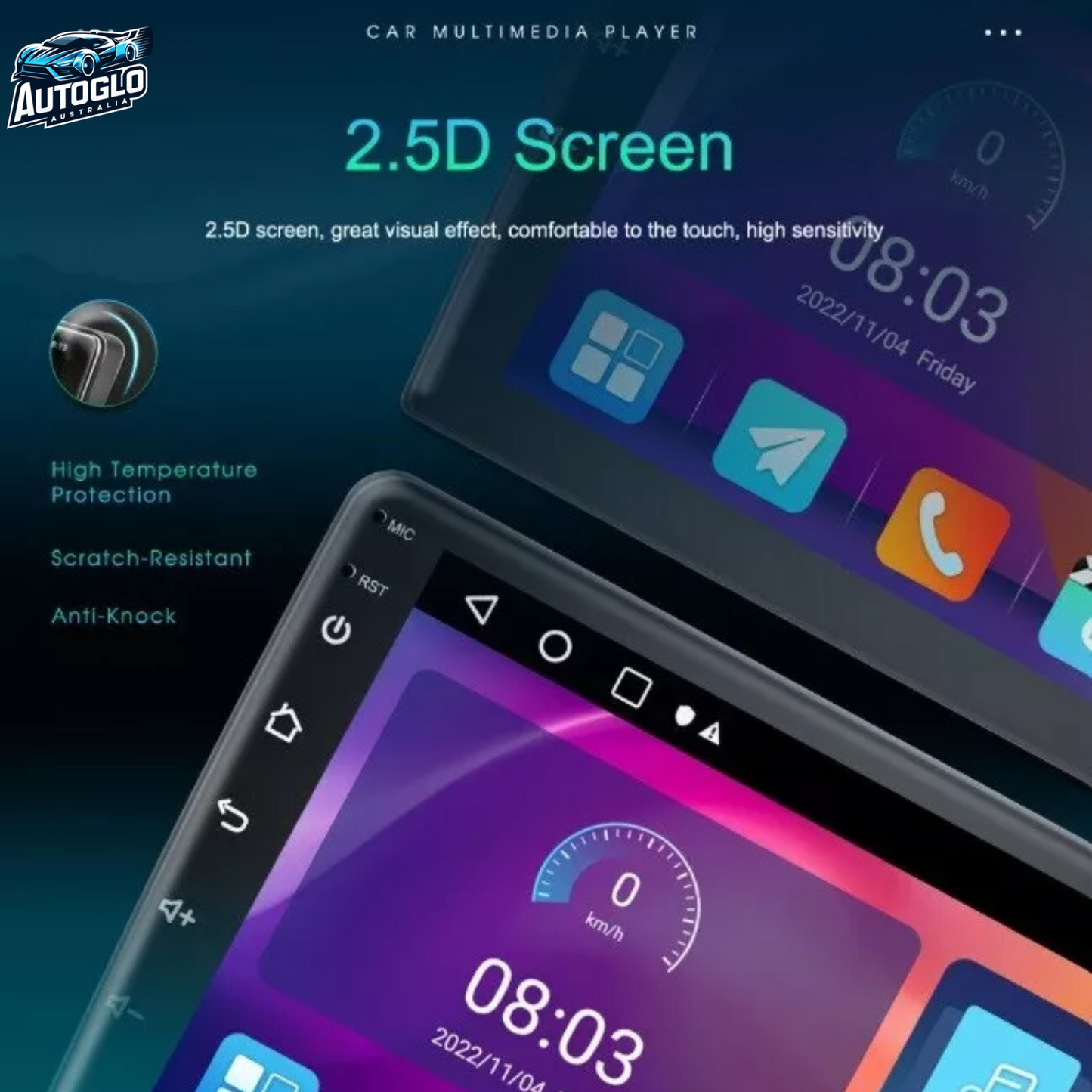 Autoglo Australia 9" (2GB+32G) Android 13 Carplay BT GPS Stereo for Chrysler 300C (2004-11)