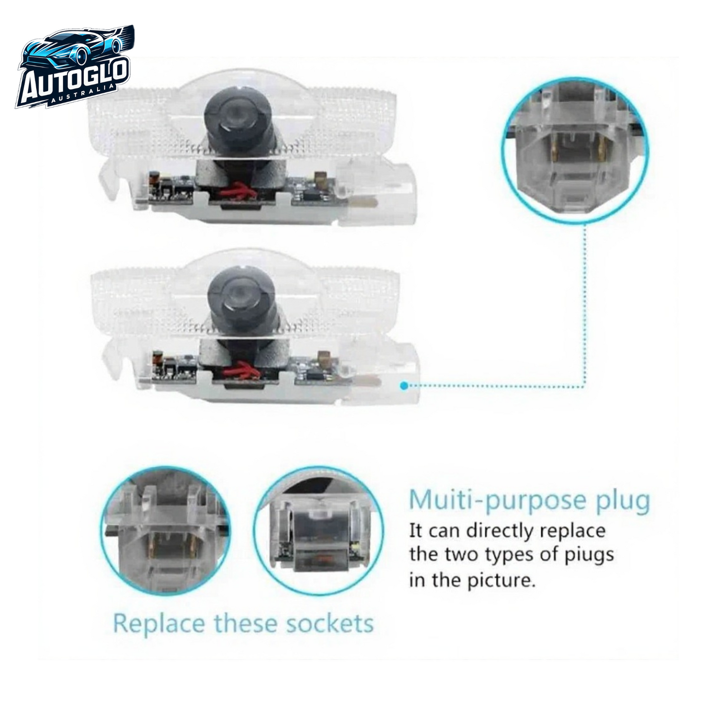 Autoglo Australia For APLHA ROMEO (2010-2021) Car led Door Welcome Lights Projector