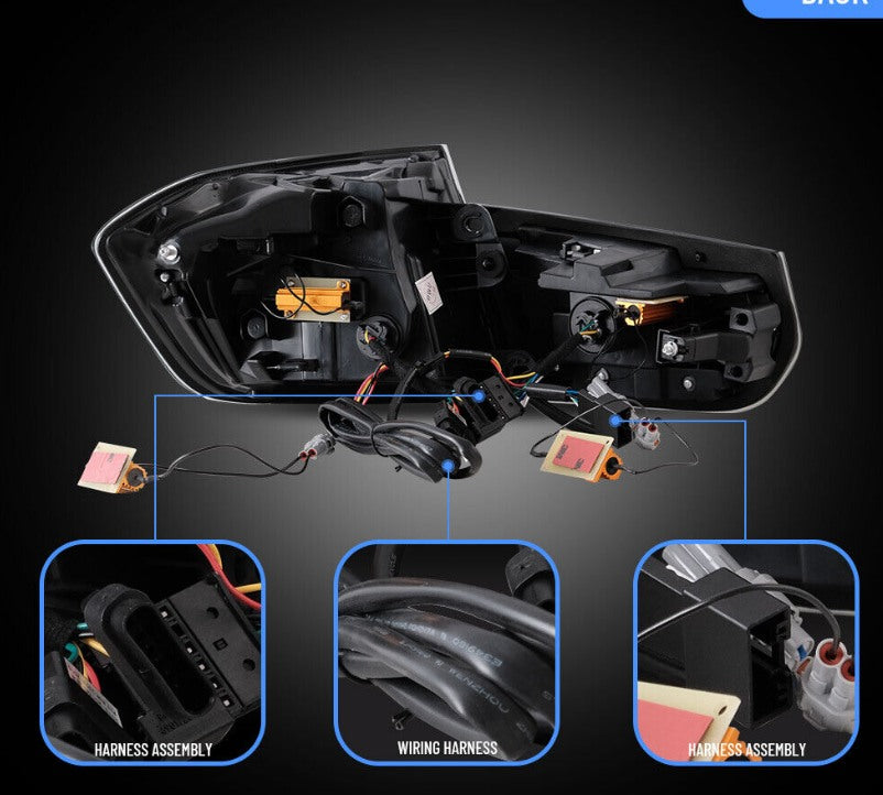 Rear View of BMW 3 Series F30 with Upgraded VLAND LED Tail Light