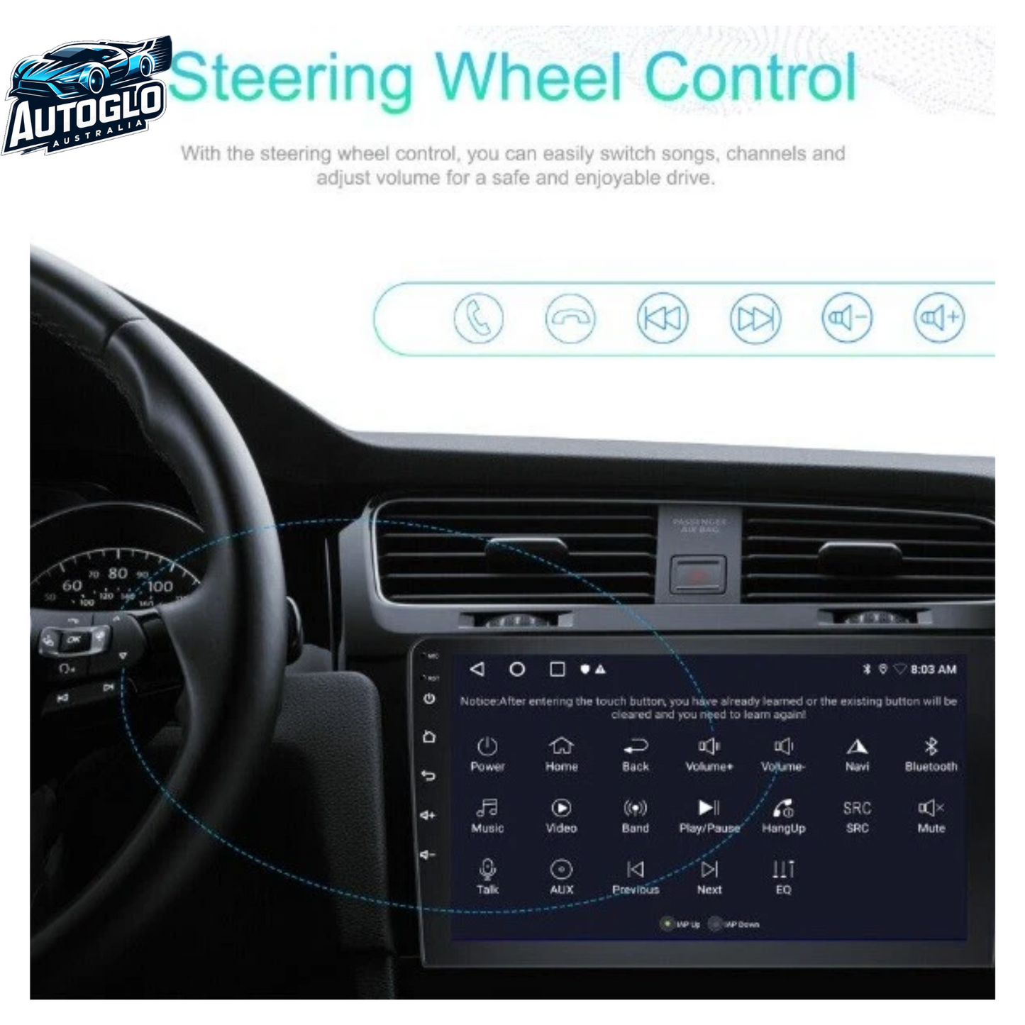 Autoglo Australia 9" Android Carplay BT GPS Stereo for TOYOTA PRIUS 2GB+32G (2012-14)