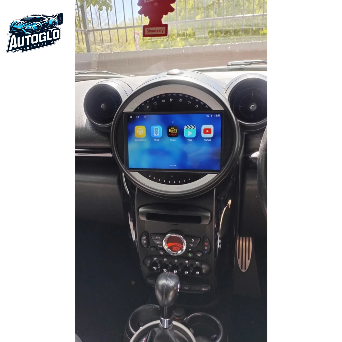 Autoglo Australia 9" (2G+32G) GPS BT WiFi CARPLAY ANDROID Stereo For BMW MINI (2011-15)
