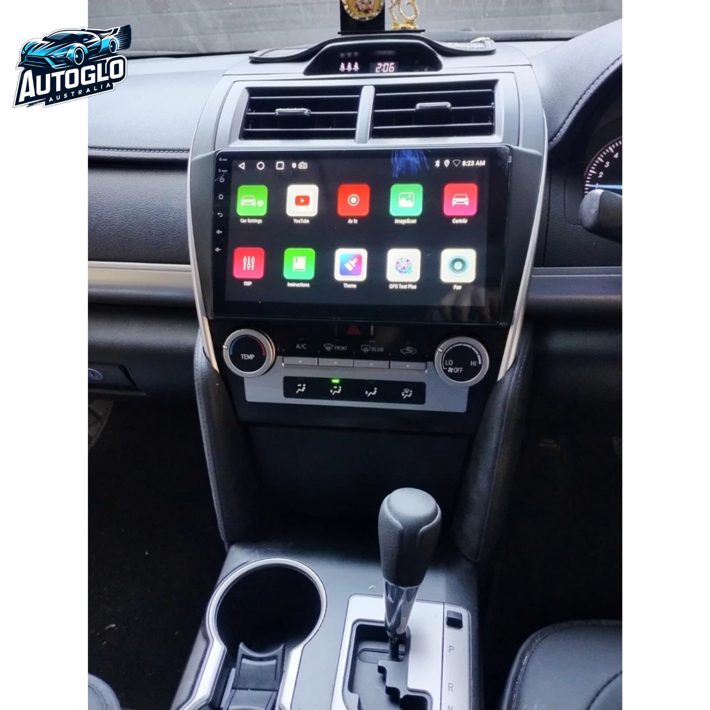 Autoglo Australia 10" CARPLAY ANDROID 13 2G+32G GPS BT WiFi Stereo for TOYOTA CAMRY (2012-14)