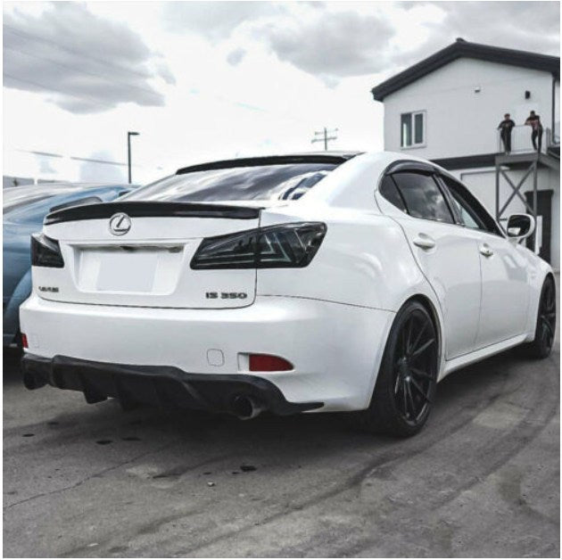 VLAND LED Tail Lights For 2006-2013 Lexus IS250 IS350 ISF Smoked Lens Rear Lamps