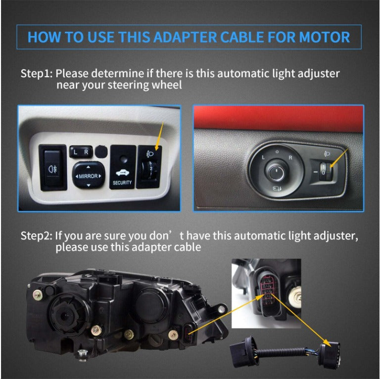 Vland 2Pcs LED Headlights For 2011-2014 Volkswagen VW Jetta MK6 Demon Eyes Lens