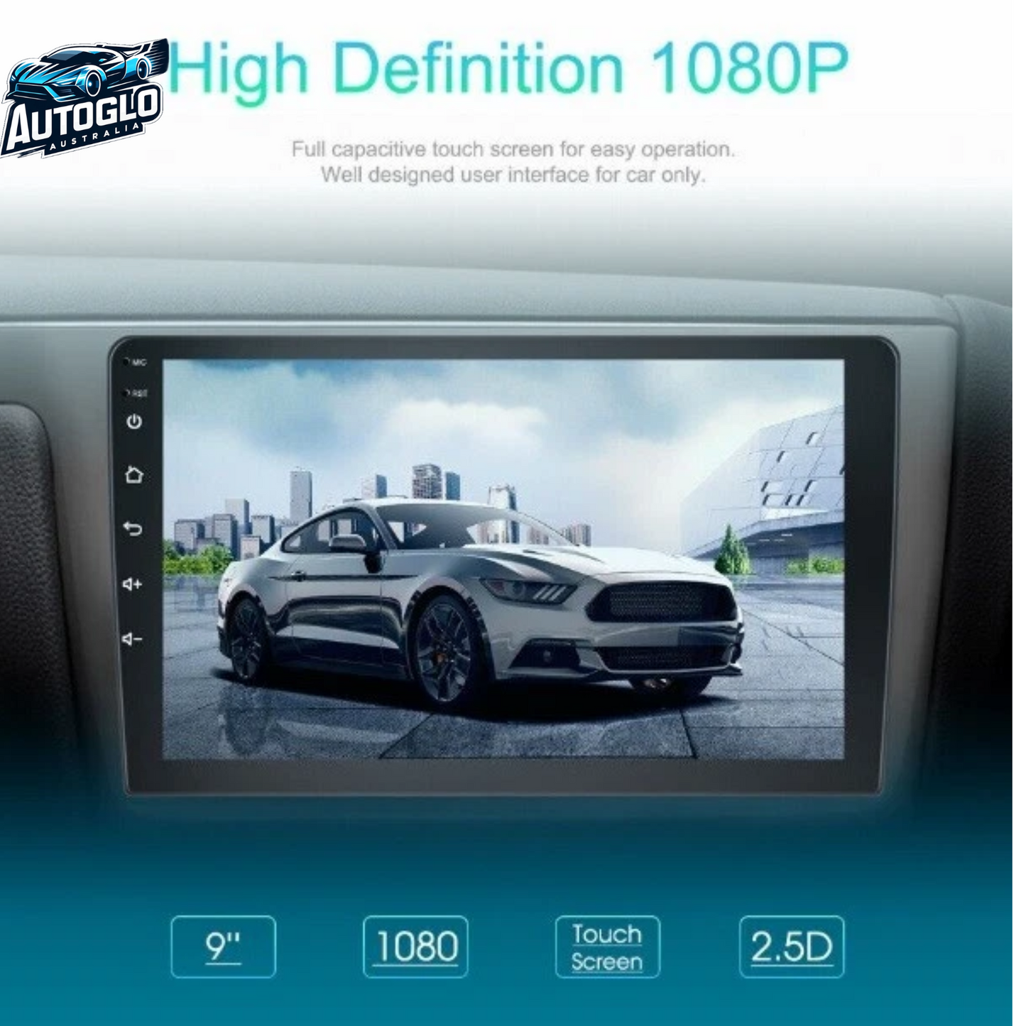Autoglo Australia 9" CarPlay Android 13 GPS BT Stereo For TOYOTA PRADO LC120 FF (2002-10) 2GB+32GB