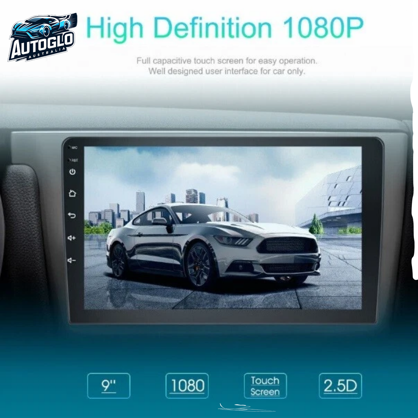 Autoglo Australia 9" CarPlay Android 13 GPS BT Stereo For TOYOTA PRADO LC120 (2002-10) 2GB+32GB
