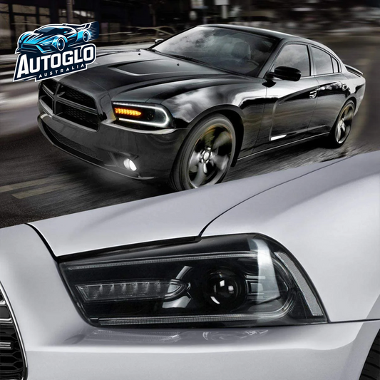 VLAND Dual Beam Projector Headlights for Dodge Charger 2011-2014