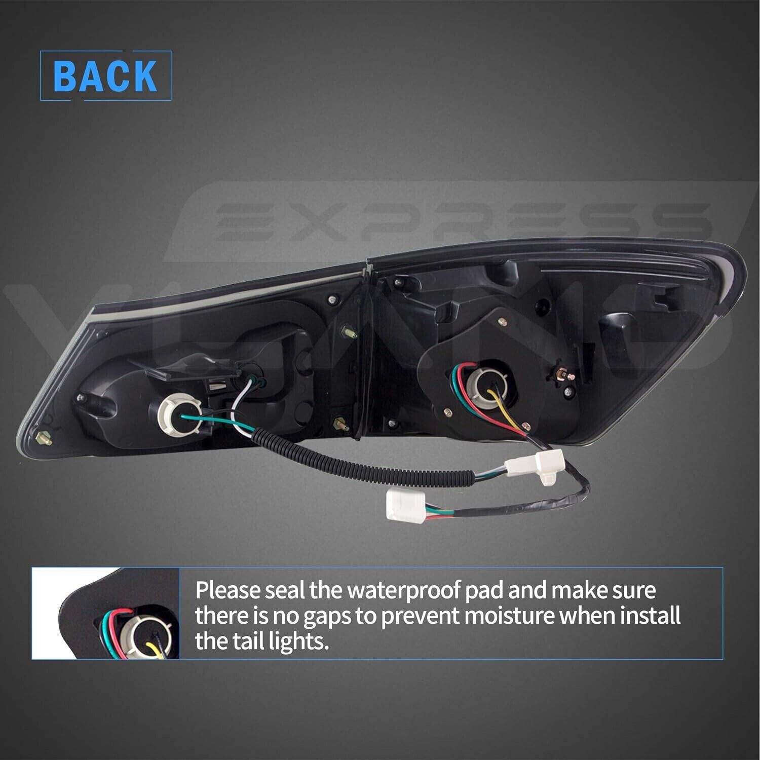 Rear View of Lexus IS with LED Taillights