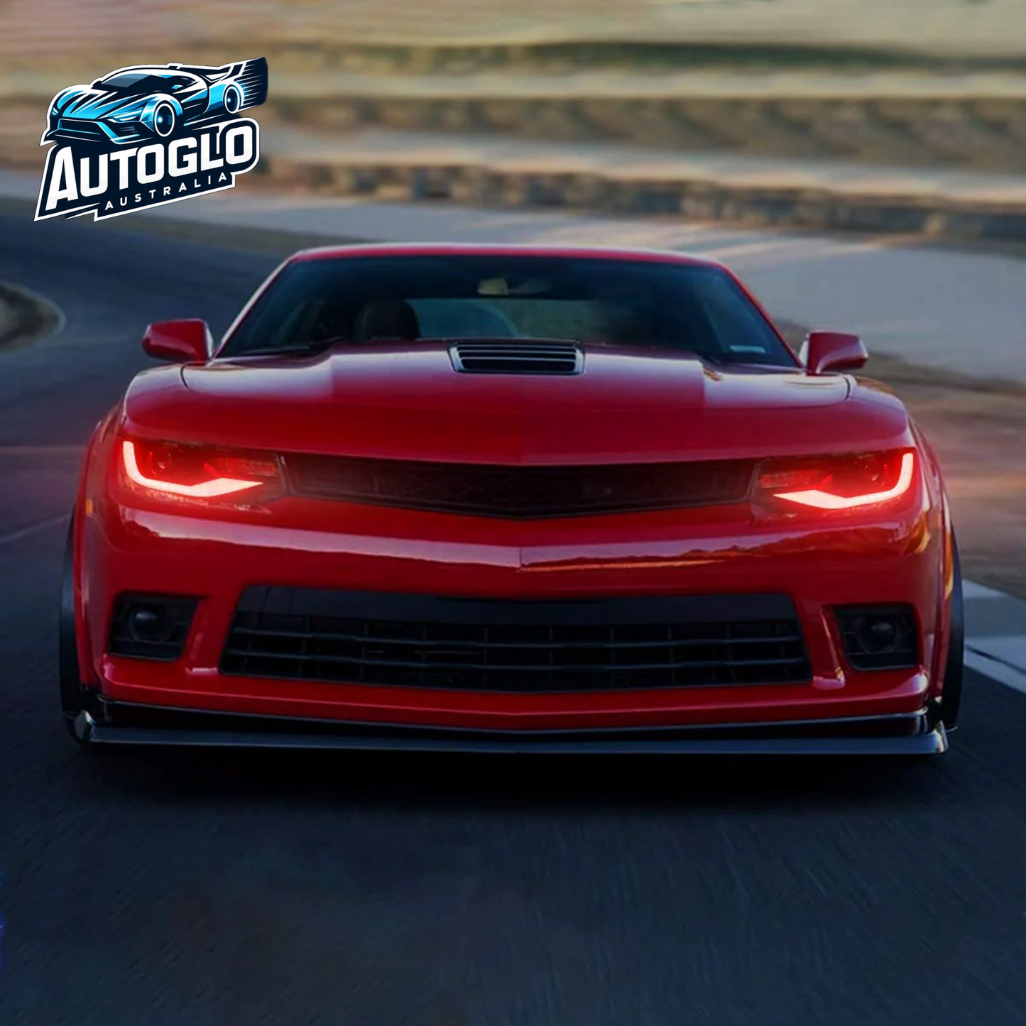 Vland RGB Dual Beam Headlights For Chevy Camaro 2014 2015 With Amber Sequential, Multicolor DRL colors