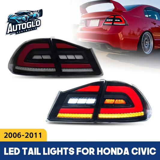 Autoglo Australia LED Tail Light Kit for Honda Civic FD2/FD3 Sedan & Type R 2006-2011