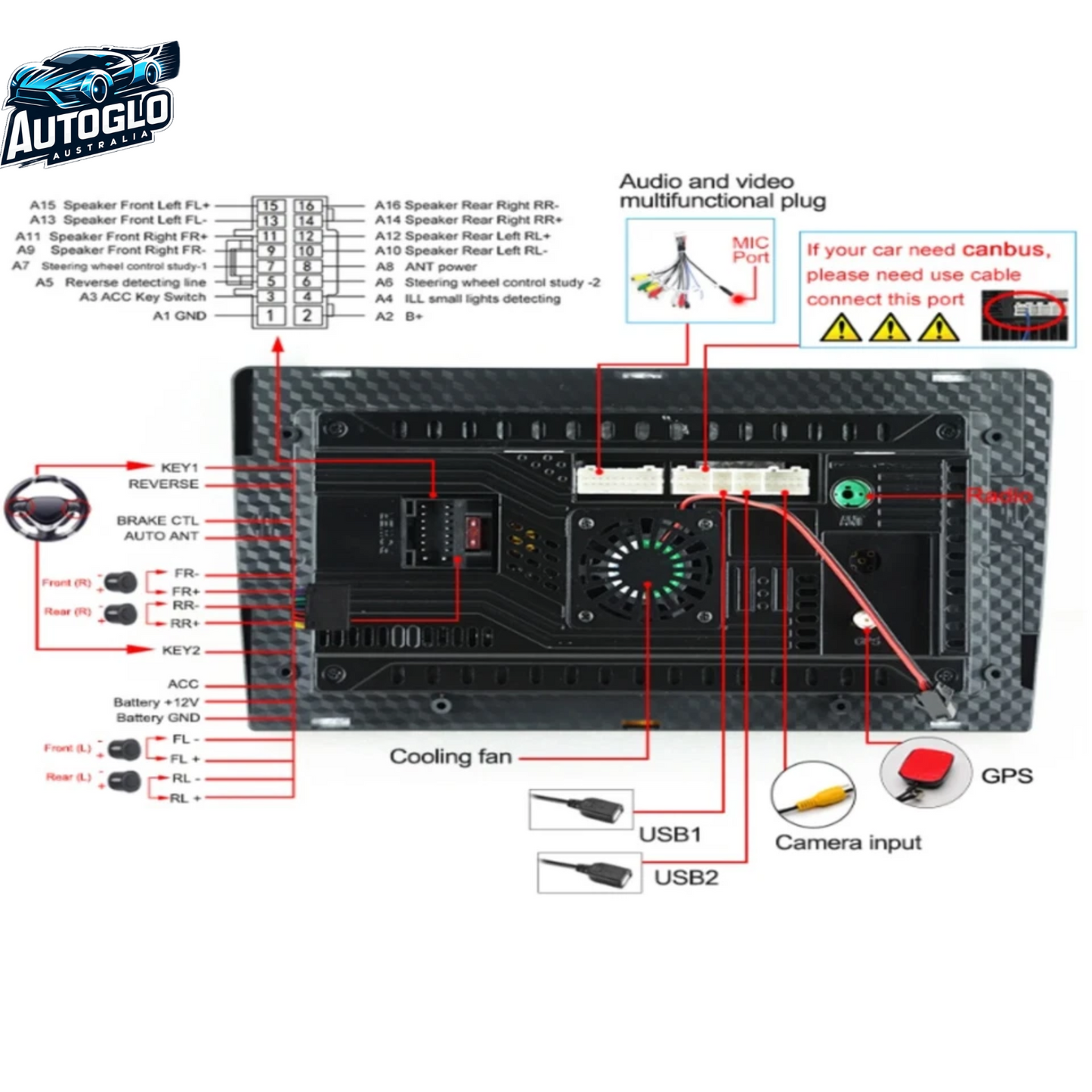Autoglo Australia 9" Carplay Android 13 GPS BT Stereo For Hyundai I45 IX45 SONATA (2009-12) +Gifts