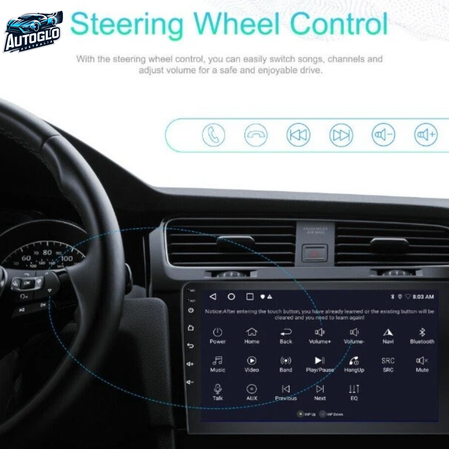 Autoglo Australia 9" (2GB+32G) Android Carplay BT GPS WiFi Stereo for HONDA JAZZ (2014-18)